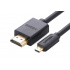 Ugreen Cable HDMI Macho - Micro HDMI Macho, 1080p, 2 Metros, Negro  2