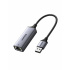 Ugreen Adaptador USB A Macho - Ethernet Hembra, Plata  1