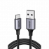 Ugreen Cable USB A Macho - USB C Macho, 1 Metro, Negro/Plata