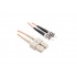 Unirise Cable Fibra Óptica Multimodo Dúplex SC Macho - ST Macho, 62.5/125, 10 Metros, Naranja  1
