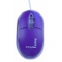 Mouse Urban Factory Óptico Krystal, Alámbrico, USB, 800DPI, Púrpura  1