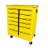 Urrea Gabinete Móvil para Herramientas 125106, 25", 6 Gavetas, Negro/Amarillo  1