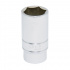 Urrea Dado Largo 5332HM, 1/2", 1 Pieza, Plata