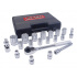 Urrea Juego de Dados con Matraca 5400PBM, 1/2", Cromado, 20 Piezas