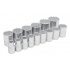 Urrea Juego de Dados 54114, 1/2", Cromado, 15 Piezas