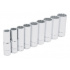 Urrea Juego de Dados 54117, 1/2", Cromado, 9 Piezas