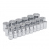 Urrea Juego de Dados y Accesorios 54209, 1/2", Cromado, 24 Piezas