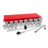 Urrea Juego de Dados 57104, 1", 28 Piezas, Plata