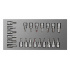 Urrea Juego de Dados con Matraca CH108L, 3/8", Cromado, 22 Piezas