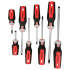 Urrea Juego de Desarmadores JDT8, 8 Piezas, Negro/Rojo  5