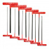 Urrea Juego de Llave Hexagonal 4967LBGP, 5/64", 3/32", 1/8", 9/64", 5/32", 3/16", 7/32", 1/4", 5/16", 3/8", 7/64", 11 Piezas, Acero Forjado
