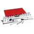 Urrea Juego de Dados con Matraca 5452, 3/8"-1/2", Cromado, 37 Piezas