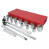 Urrea Juego de Dados con Matraca 55200, 3/4", Cromado, 20 Piezas - Imagen adicional 1