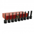 Urrea Juego de Dados 74400, 1/2", Fosfatado Negro, 9 Piezas