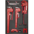 Urrea Juego de Llave Stilson CH309, 18", 5 Piezas, Acero Forjado