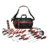 Urrea Mochila para Herramienta JE28, 1 Compartimento, Negro/Rojo
