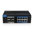 Switch Utepo Gigabit Ethernet UTP7308GE-POE, 8 Puertos PoE+ 10/100/1000 + 4 Puertos SFP, 24 Gbit/s, 8.000 Entradas -  No Administrable  1
