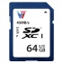 Memoria Flash V7 VASDX64GUHS1R-2N, 64GB SDXC Clase 10  1