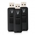 Memoria USB V7 VF28GAR-3PK-3N, 8GB, USB 2.0, Negro, 3 Piezas  1