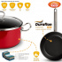 Vasconia Batería de Cocina Elegance, Vitroacero, Antiadherente, 8 Piezas, Vino - Imagen adicional 1