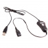 VBeT Adaptador de Audio QD-USB-01 QD - USB A, Negro, para Poly  1