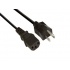 Vcom Cable de Poder CE031-3.0, Macho/Hembra, 3 Metros, Negro  1