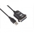 Vcom Cable USB A Macho - Paralelo Hembra, 1.2 Metros, Negro  1