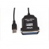 Vcom Cable USB A Macho - Paralelo Hembra, 1.2 Metros, Negro  5