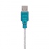 Vcom Cable  Cable Serial USB A Macho - DB9 Macho, 1.2 Metros, Azul/Plata  1