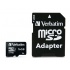 Memoria Flash Verbatim, 16GB microSDHC Clase 10, con Adaptador  1