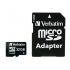 Memoria Flash Verbatim, 32GB microSDHC Clase 10, con Adaptador