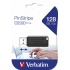 Memoria USB Verbatim PinStripe, 128GB, USB-A 2.0, Lectura 10MB/s, Escritura 4MB/s, Negro  1
