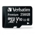 Memoria Flash Verbatim Premium, 256GB MicroSDXC UHS-I Clase 10, con Adaptador  1