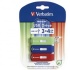 Memoria USB Verbatim Store 'n' Go, 4GB, USB 2.0, Multicolor, 3 Piezas  1
