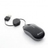 Mouse Verbatim Óptico 98113, Alámbrico, USB Retráctil, Negro/Plata  2
