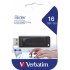 Memoria USB Verbatim Slider Go, 16GB, USB 2.0, Negro  5
