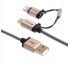 Verbatim Cable de Carga USB A Macho - Micro USB B/Lightning Macho, 1.2 Metros, Negro/Champán, para iPhone/iPad/Smartphone  1