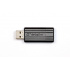 Memoria USB Verbatim PinStripe, 4GB, USB 2.0, Negro  2