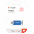 Memoria USB Verbatim Plectra, 128GB, USB-C 3.0, Lectura 100MB/s, Escritura 25MB/s, Azul  8