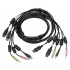 Vertiv Cable KVM Avocent CBL0124, 2x DP/USB/2x 3.5mm Macho - 2x DP/USB/2x 3.5mm Macho, 1.8 Metros, Negro  1