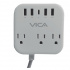 Vica Multicontacto SUPVIC050, 3 Salidas, 4x USB, Blanco  1