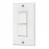 Volteck Placa Armada, 2 Interruptores Sencillos, Blanco
