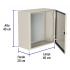 Volteck Gabinete metálico 46384, 400 x 400mm - Imagen adicional 2