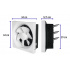 Volteck Extractor de Aire para Pared 46591, 254mm, 38W, 65 dB - Imagen adicional 1