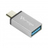 Vorago Adaptador USB-C Macho - USB 3.0 Hembra, Gris  5