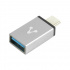 Vorago Adaptador USB-C Macho - USB 3.0 Hembra, Gris  4