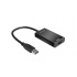 Vorago Adaptador HDMI Hembra - USB Macho, Negro  3