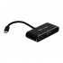 Vorago Adaptador USB-C Macho - VGA/HDMI/USB-C/3.5mm/USB-A Hembra, Negro  2