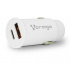 Vorago Cargador para Auto AU-305, 20W, 1x USB-C/1x USB-A, Blanco  1