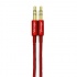 Vorago Cable 3.5mm Macho - 3.5mm Macho, 1 Metro, Metálico Rojo  1